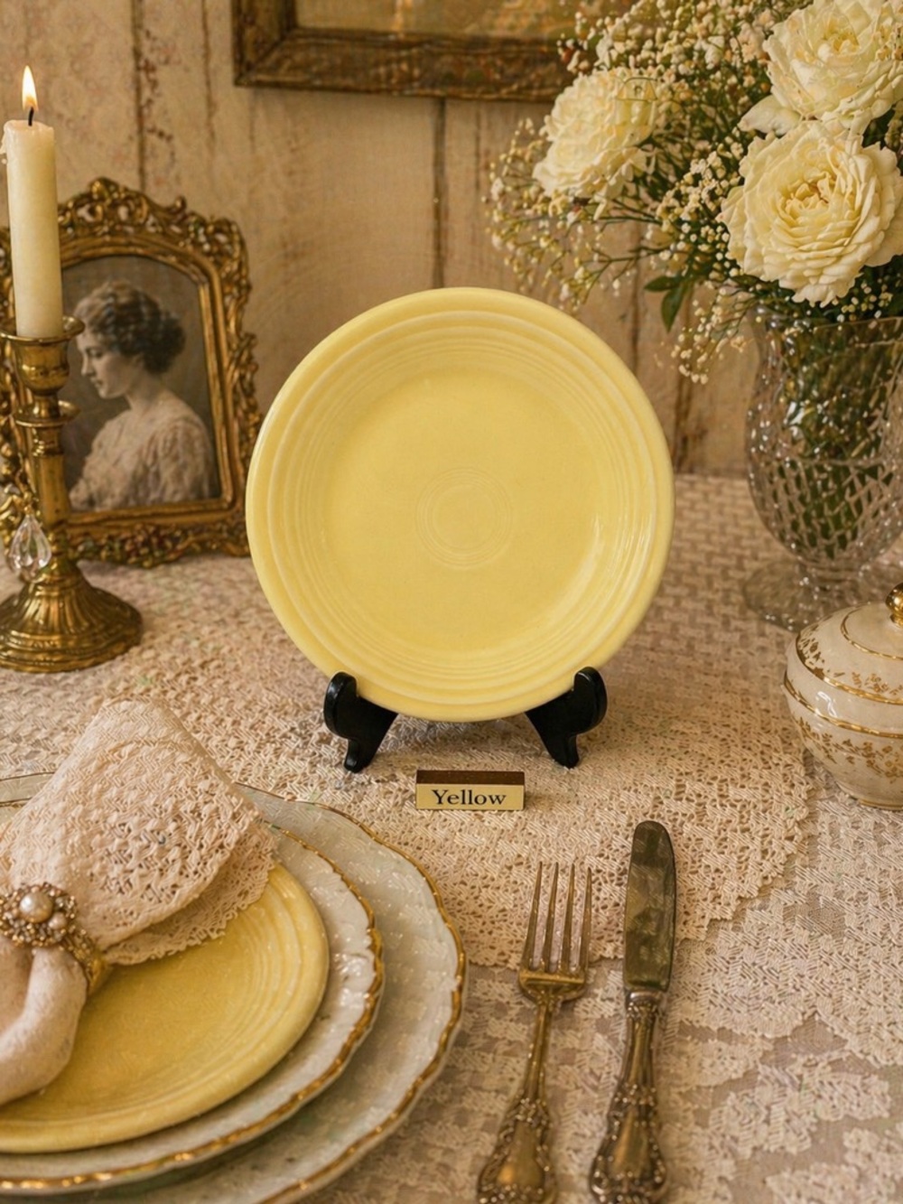 Fiestaware Yellow Salad Plate